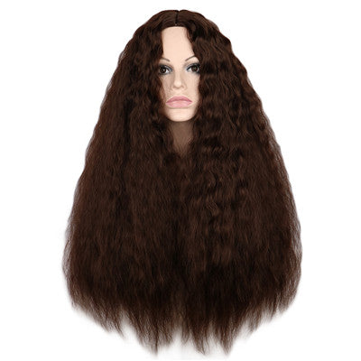 Black Brown Synthetic Wig