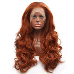 Red Long Natural Wavy Wig
