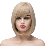 Short Synthetic Blonde Wig